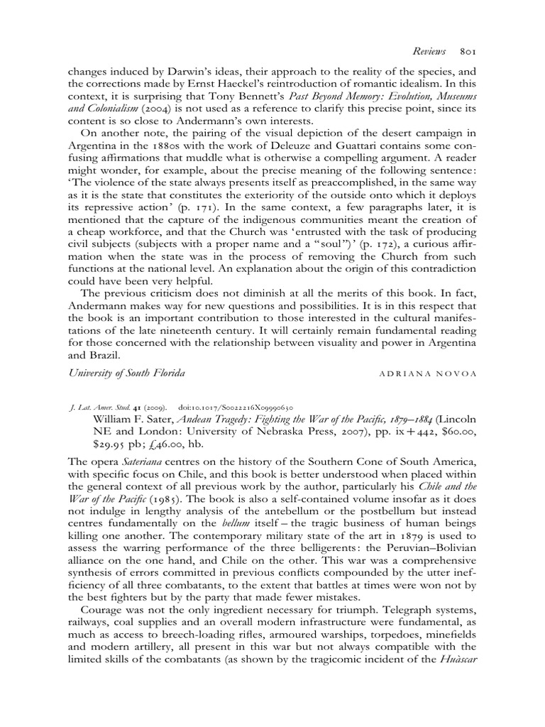 William F Sater Andean Tragedy Fighting | PDF | Peru | Chile