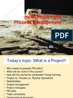 Advanced Project and Process Management: Ho Thi Thanh Huong, MA Spring 1012