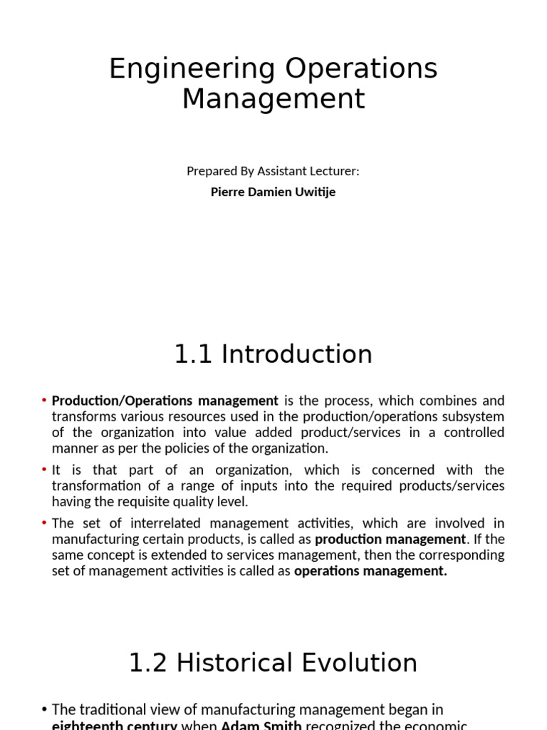 Overview of Production Management Systems | PDF | System | Mass Production