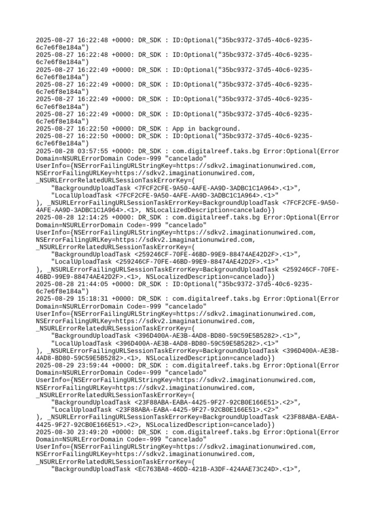 DR_SDK Error Log Analysis | PDF