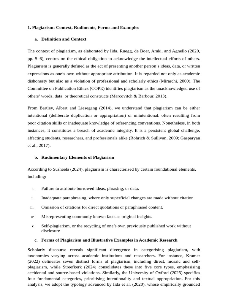 Understanding Plagiarism: Types & Examples | PDF | Citation | Plagiarism