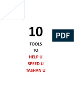 Tools TO: Help U Speed U Tashan U