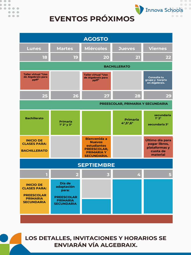 Calendario de Eventos Escolares 2023 | PDF