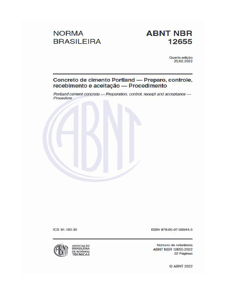 Abnt NBR 12655 | PDF