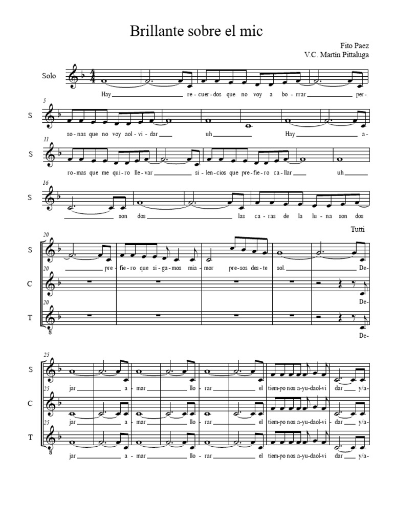 Brillante sobre el mic: Letra y Análisis | PDF