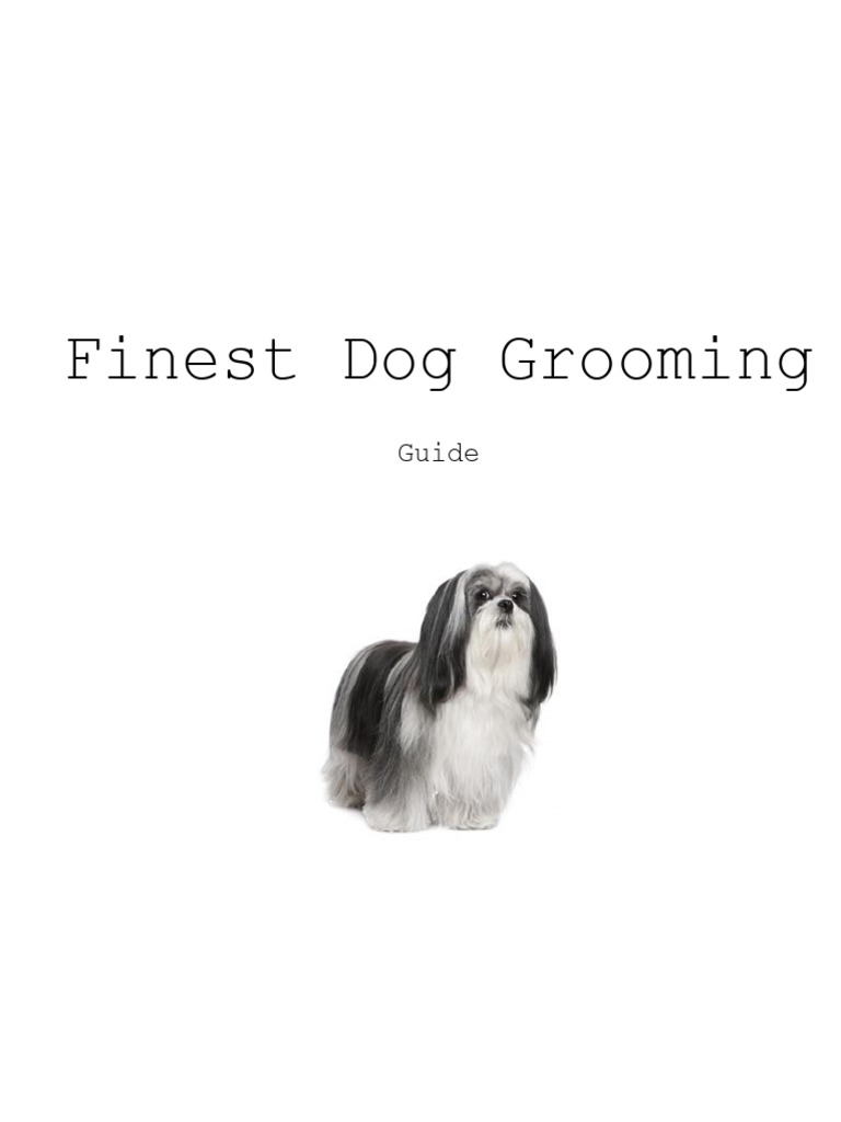 Essential Dog Grooming Guide | PDF | Oral Hygiene