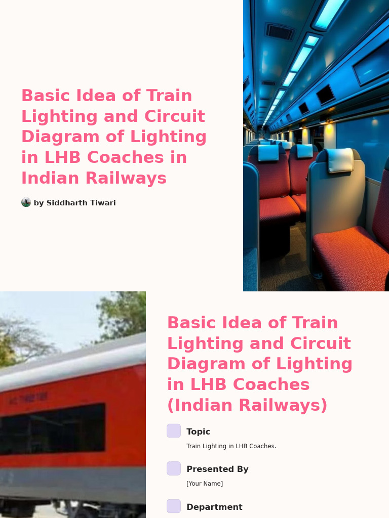 Basic Idea of Train Lighting and Circuit Diagram of Lighting in LHB ...