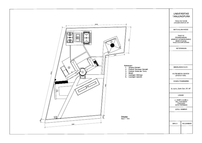 Siteplan Arsitektur Sekolah 2023 | PDF