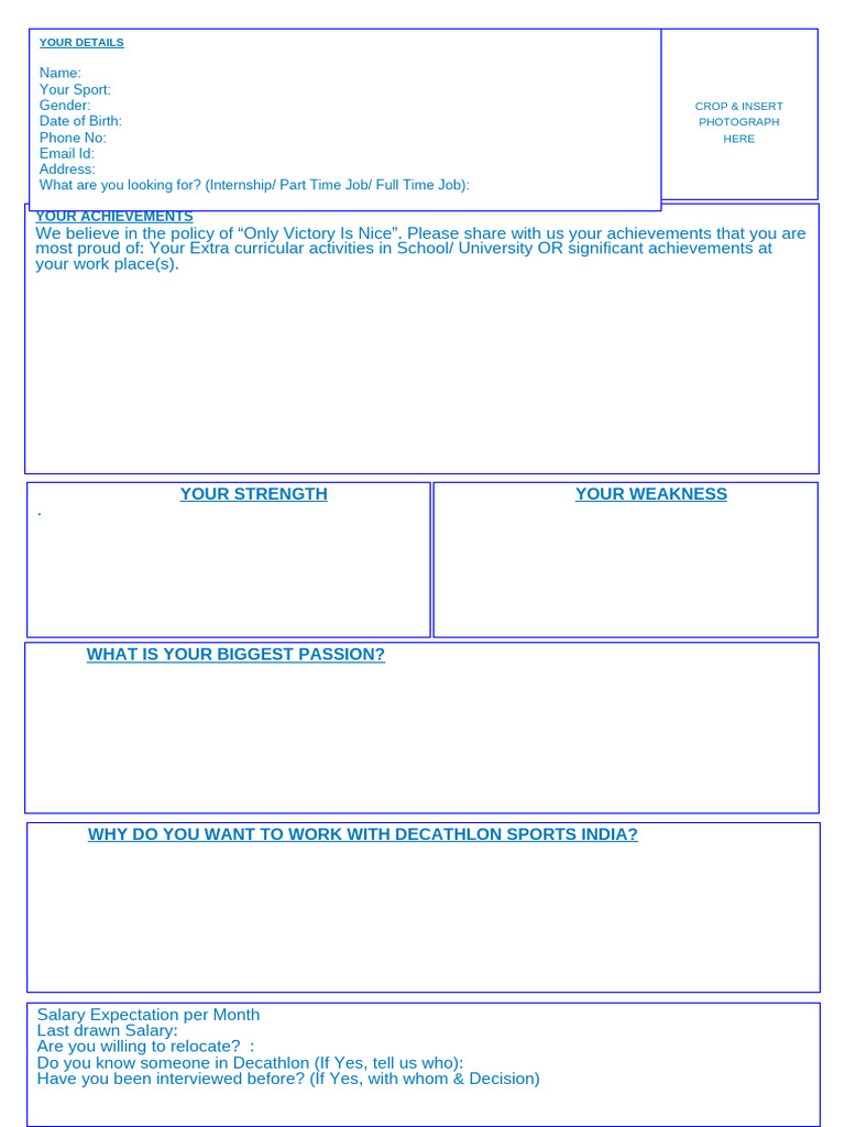 Omni Sport Leader Interview Sheet1 | PDF