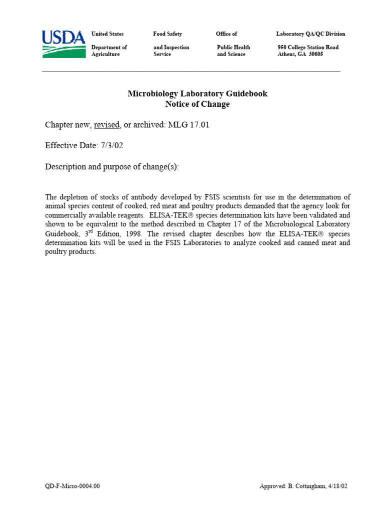 Animal Species Detection in Meat Products | PDF