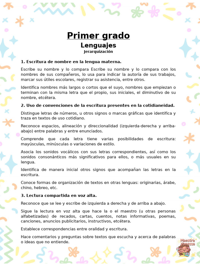 Actividades de Lenguaje para Primer Grado | PDF | Sonido | Comunidad