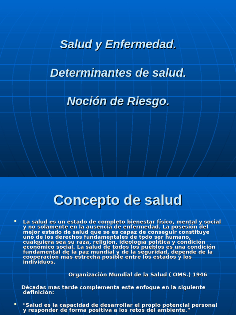 Conceptos Clave de Salud y Enfermedad | PDF | Riesgo