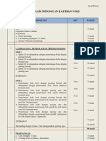 Program Mingguan Latihan Voli