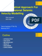 A Geostatistical Approach for Two-Dimensional Seismic Velocity Modelling