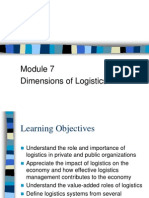 Dimensions of Logistics