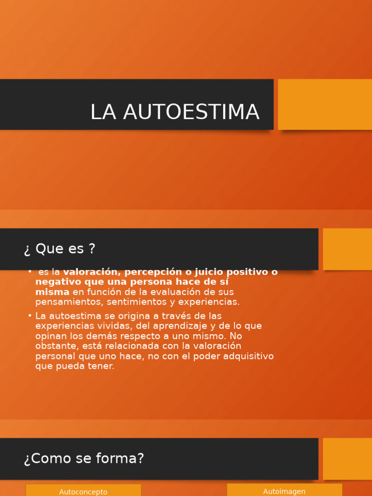 Comprendiendo la Autoestima y sus Tipos | PDF