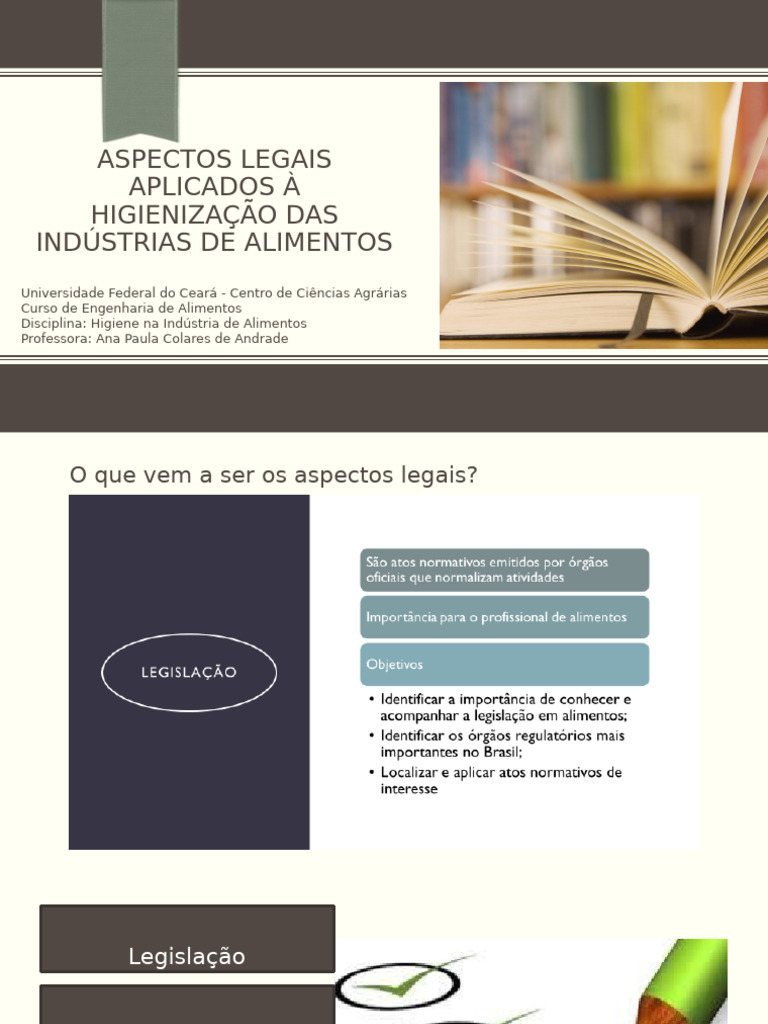 Aspectos Legais da Higienização Alimentar | PDF