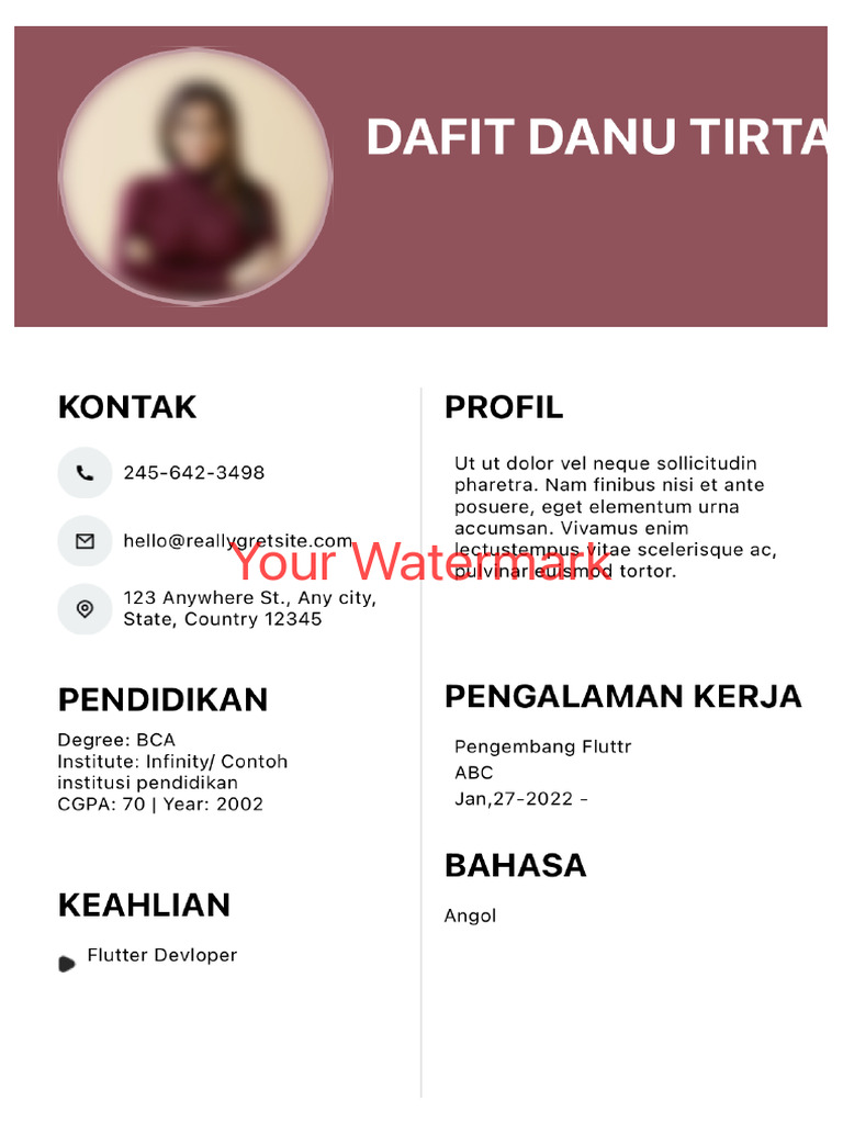 Watermark Template 2 | PDF