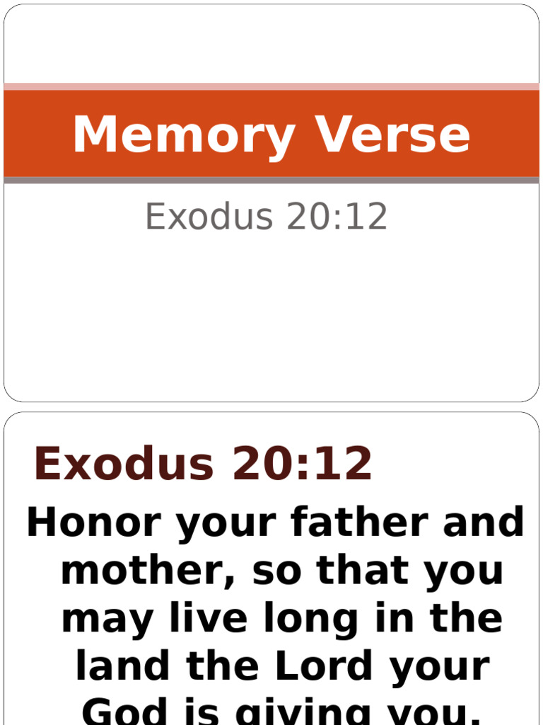 Memory Verse May28 | PDF