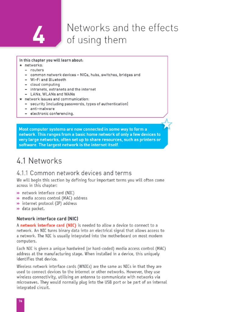 ICT Chapter 4 | PDF