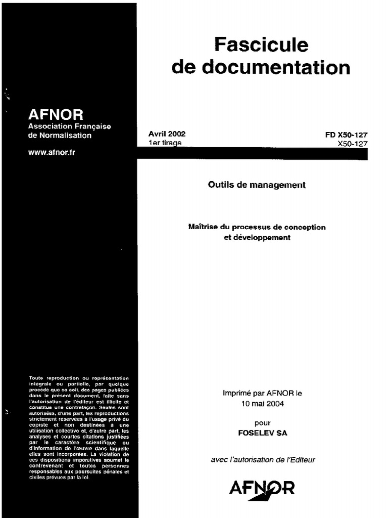 FD X 50-127 | PDF