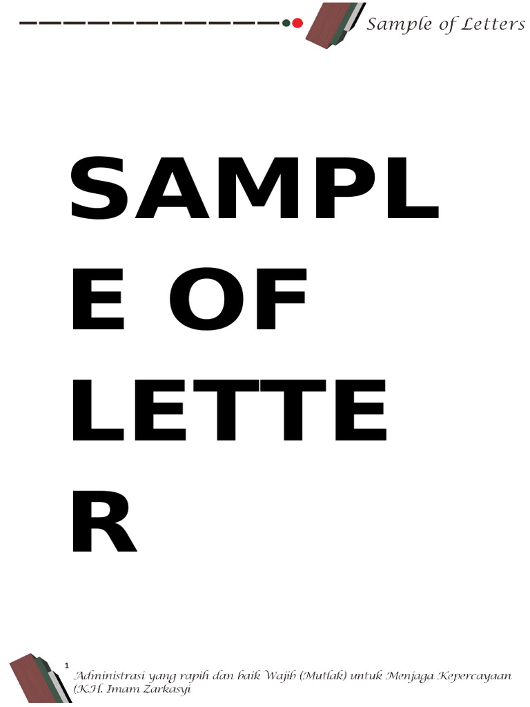 Sample of Letter | PDF