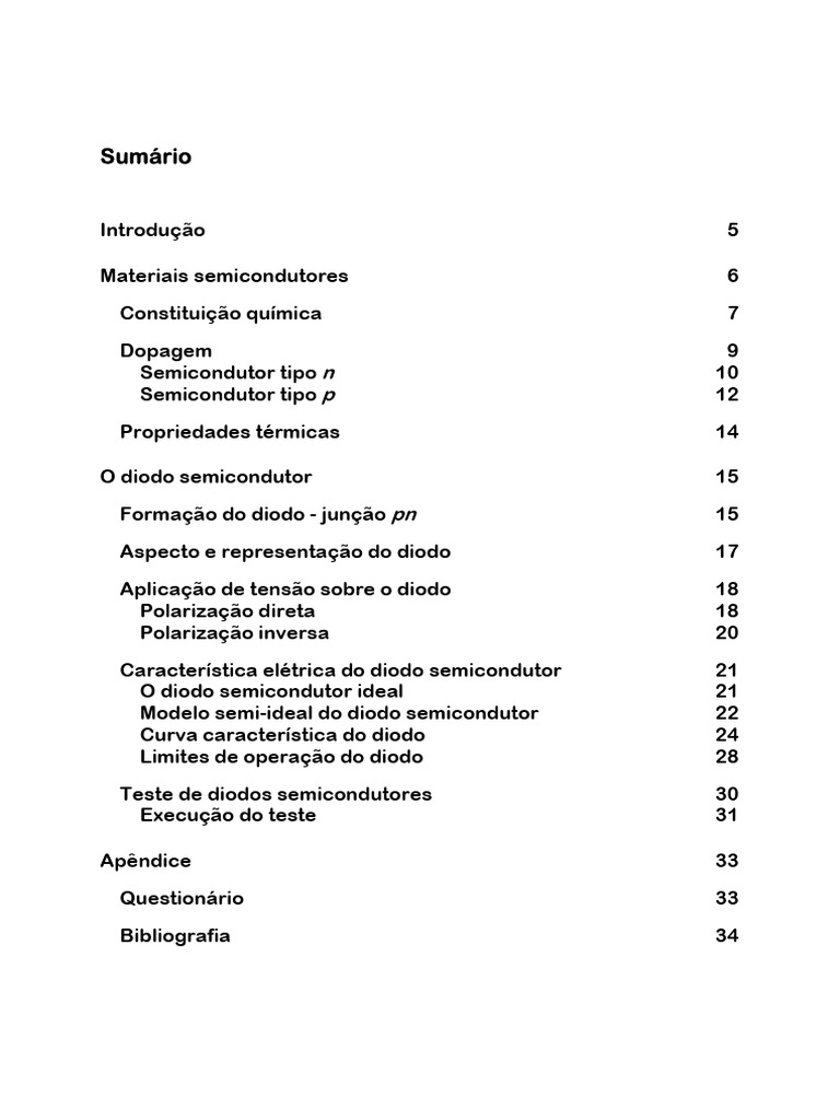 Diodo Semicondutor: Materiais e Testes | PDF | Diodo | Semicondutores