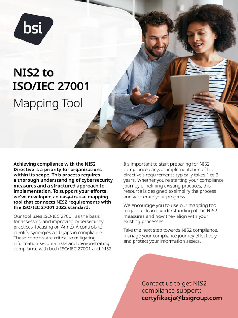NIS2 To ISO 27001 Mapping Tool | PDF | Information Security | Computer ...
