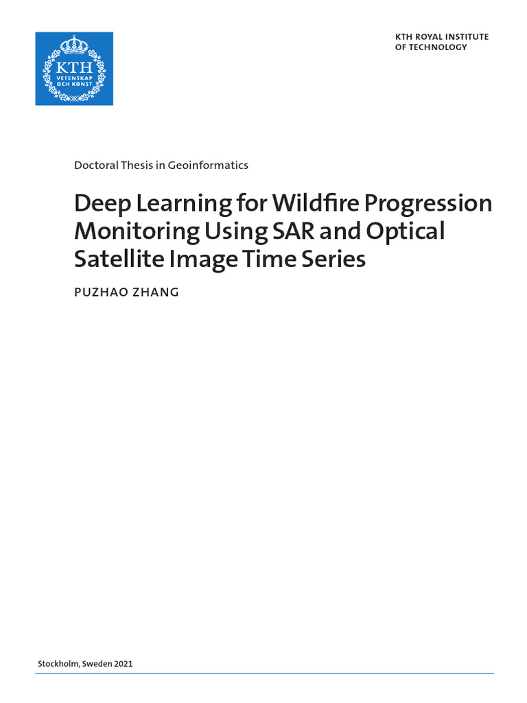 Deep Learning for Wildfire Progression Monitoring Using SAR and Optical ...