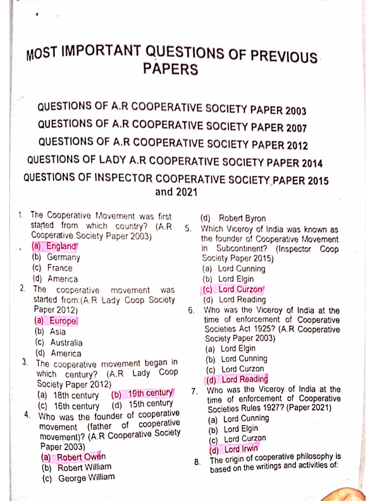 Past Paper | PDF