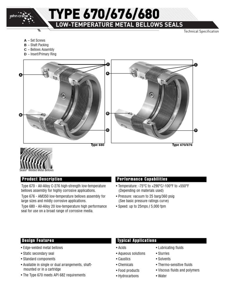 Low-Temperature Metal Bellows Seals | PDF | Pressure | Corrosion