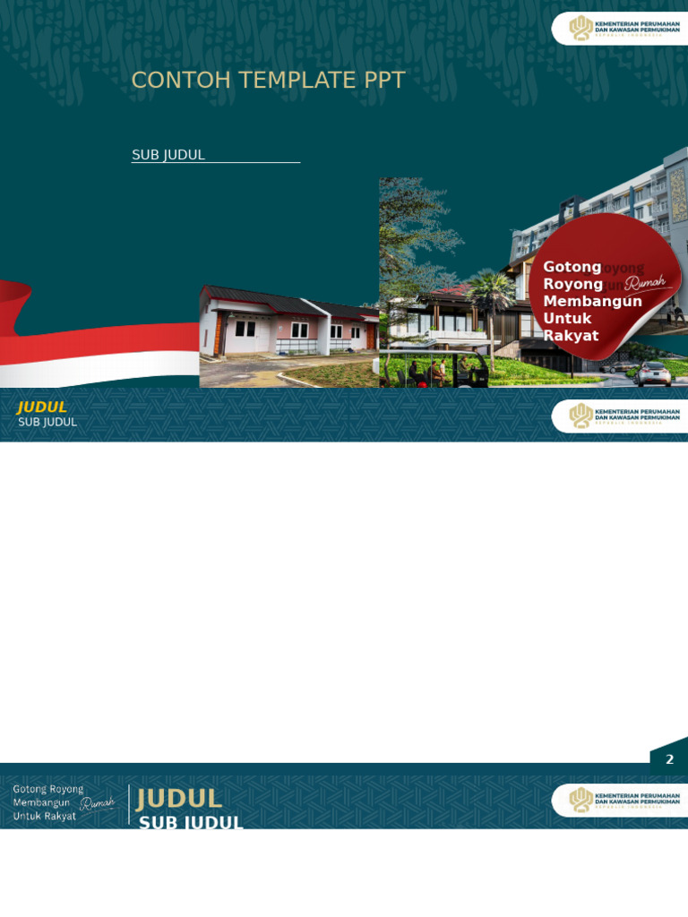 Template PPT Gotong Royong Rakyat | PDF