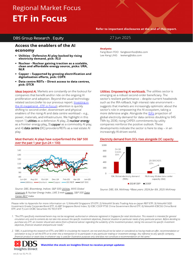 DBS - Etf | PDF | Exchange Traded Fund | Nuclear Power