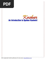 Download Koshur--An Introduction to spoken Kashmiri by Akshat Kaul SN92338850 doc pdf