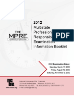 Multistate Professional Responsibility Examination Information Booklet