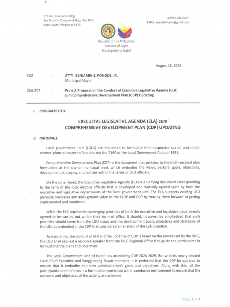 Activity Design CDP-ELA 2025 Increased Honorarium20250910 - 15244651 | PDF