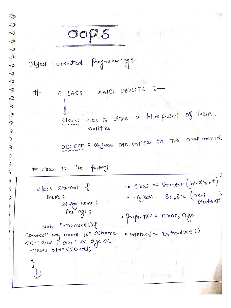 Oops Basics | PDF