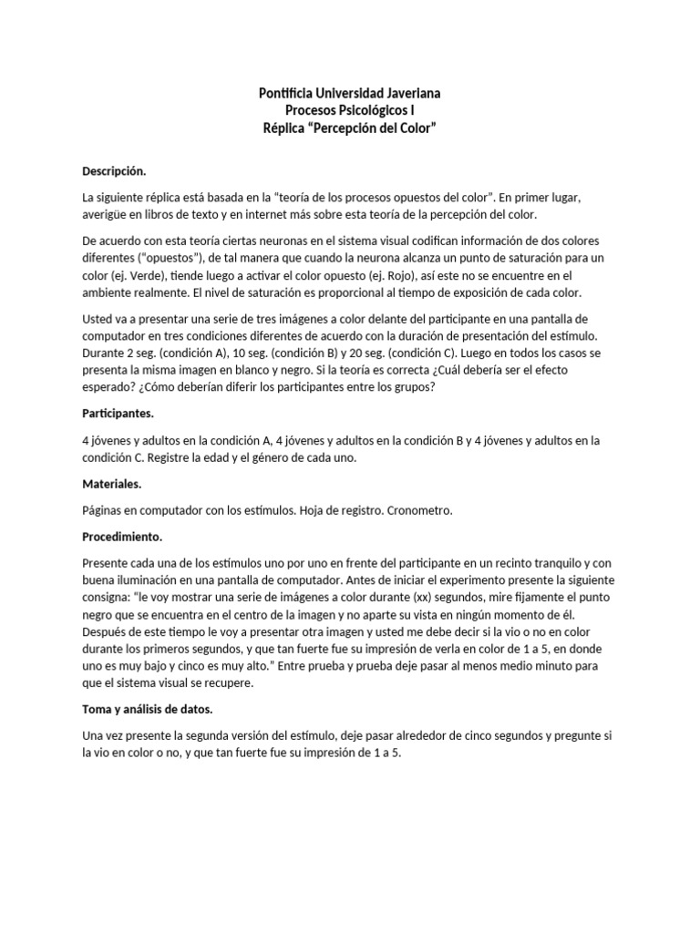 Estudio sobre Percepción del Color | PDF | Color | Percepción