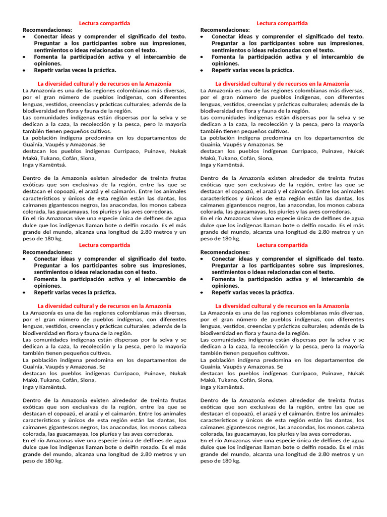 Diversidad cultural y biodiversidad amazónica | PDF | Selva amazónica