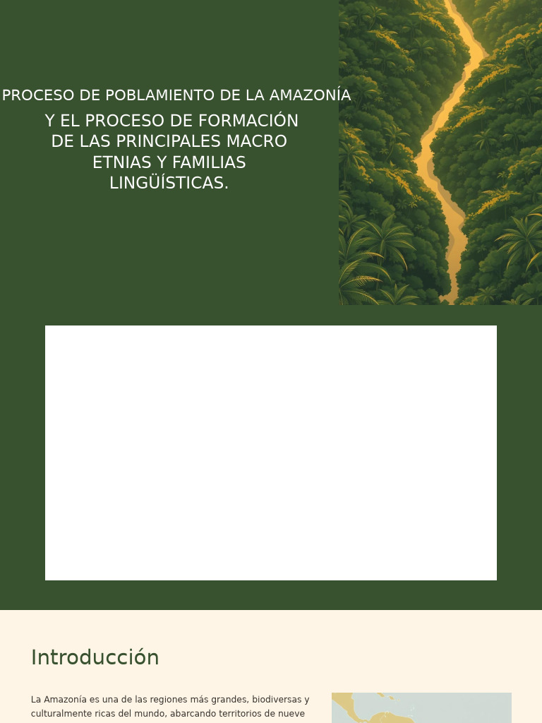 Poblamiento y Etnias de la Amazonía | PDF | Selva amazónica | Agricultura