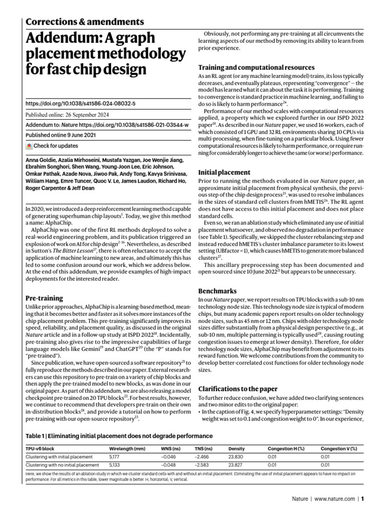 Google Placer Addendum s41586-024-08032-5 | PDF | Semiconductor Device ...