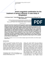 Efficiency of Different Coagulants Combination For The