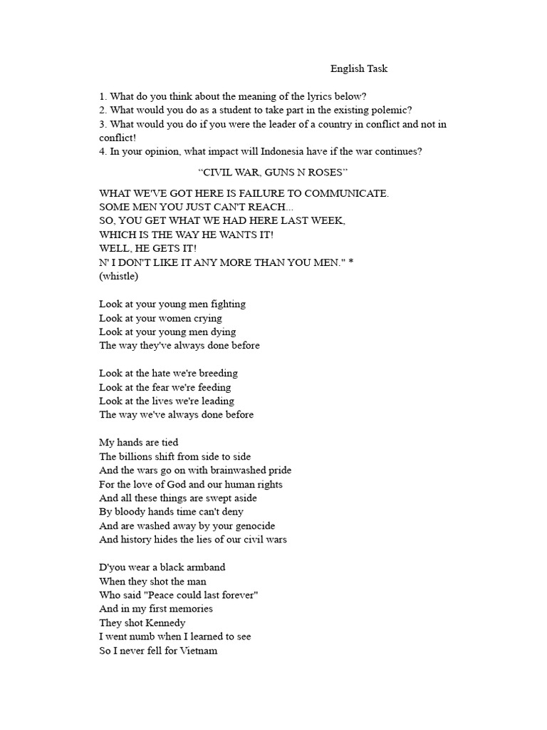 English Task | PDF
