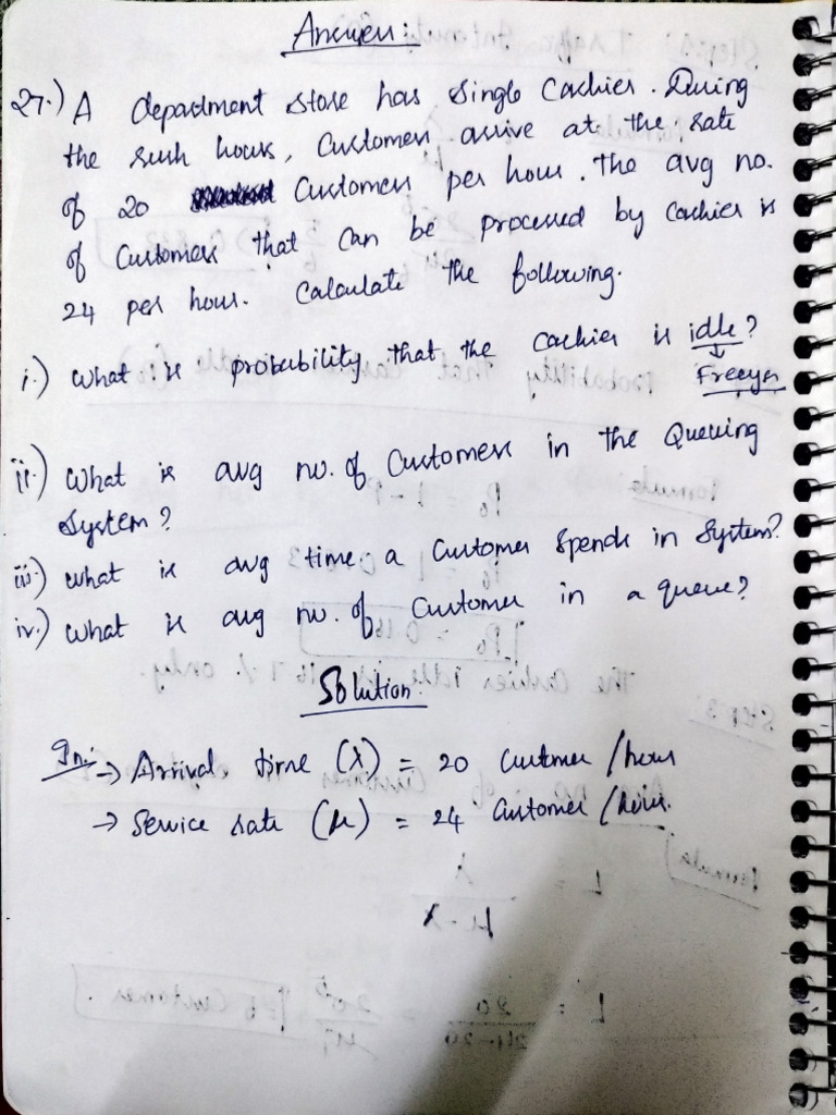 Customer Queue Analysis and Metrics | PDF