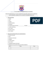 Dana Biasiswa PAUM Application Form