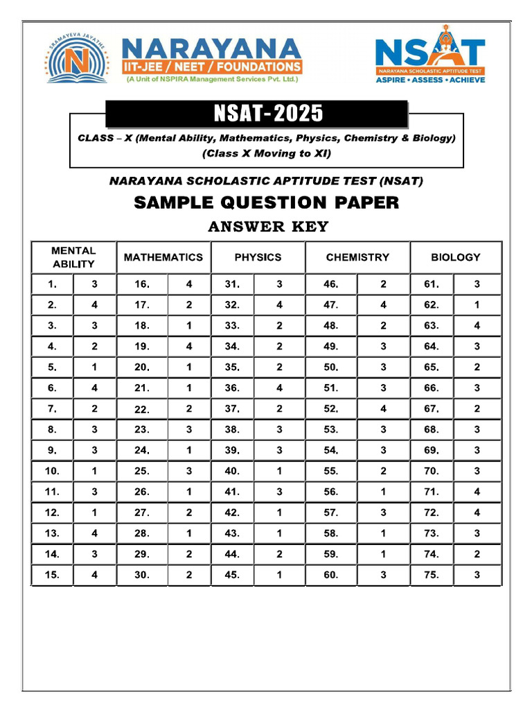 Answer Key 2 | PDF