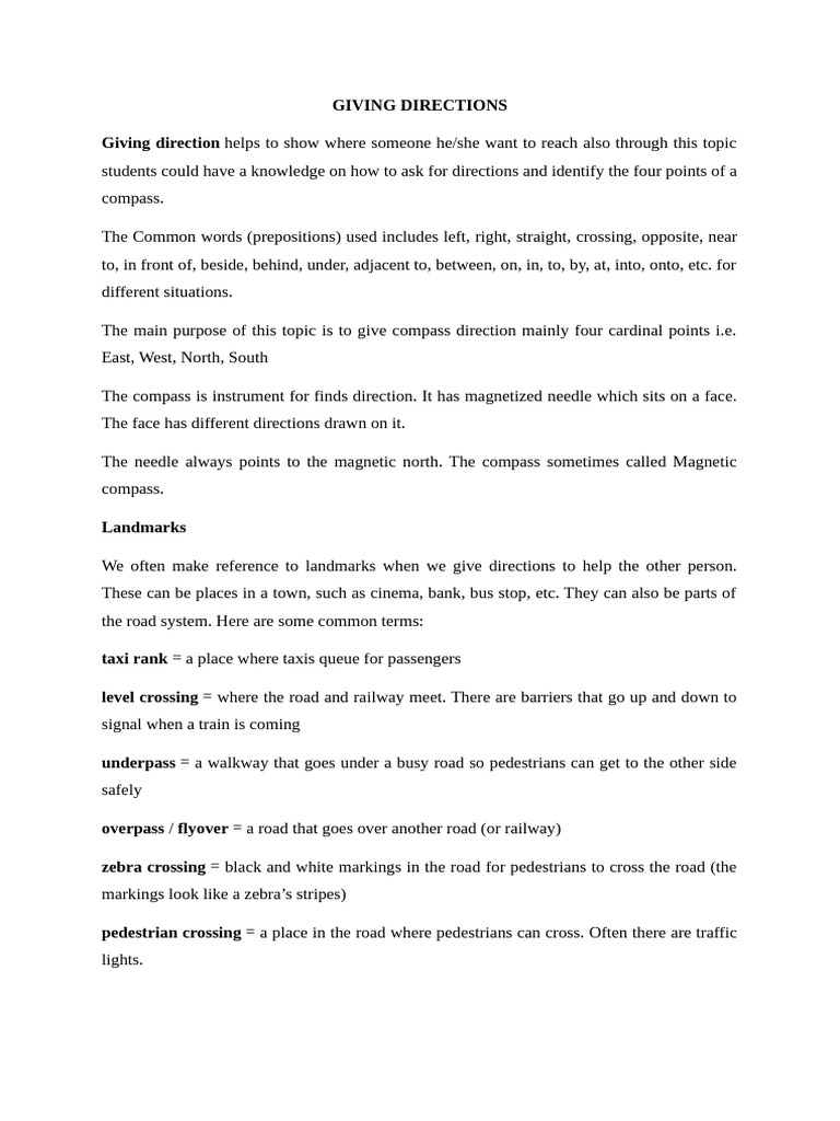 FORM ONE NOTES | PDF | Compass | Intersection (Road)