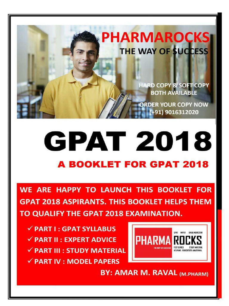 GPAT Pharmaceutical Chemistry Study Guide | PDF | Food And Drug ...
