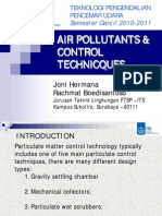 Air pollution control techniques