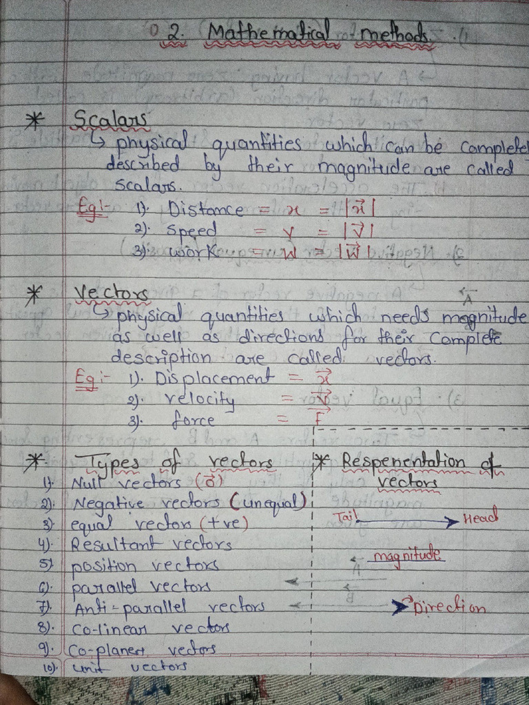 AK Sir, CH 2 Physics Notes in PDF | PDF